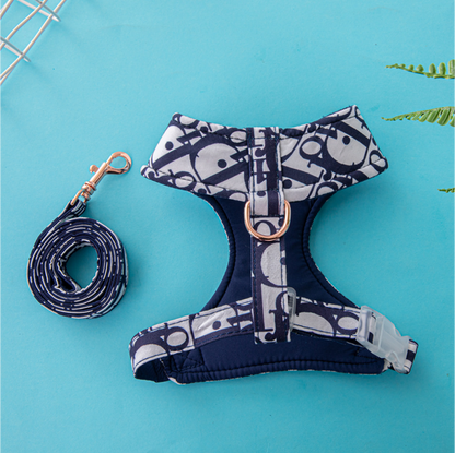 Monogram Dog Harness and Leash Set
