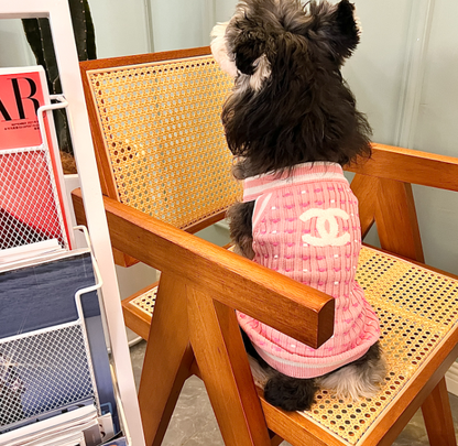 DoggieDeluxe™ Pink Classic Sweater
