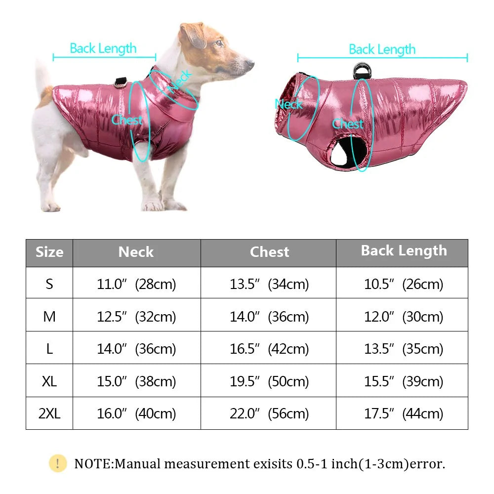 DoggieDeluxe™ Dazzling Puffer Dog Jacket